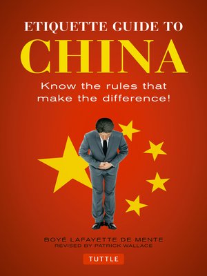 cover image of Etiquette Guide to China